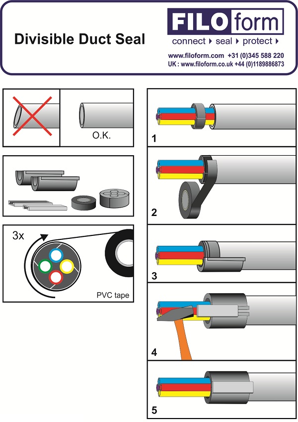 Divisible duct seal